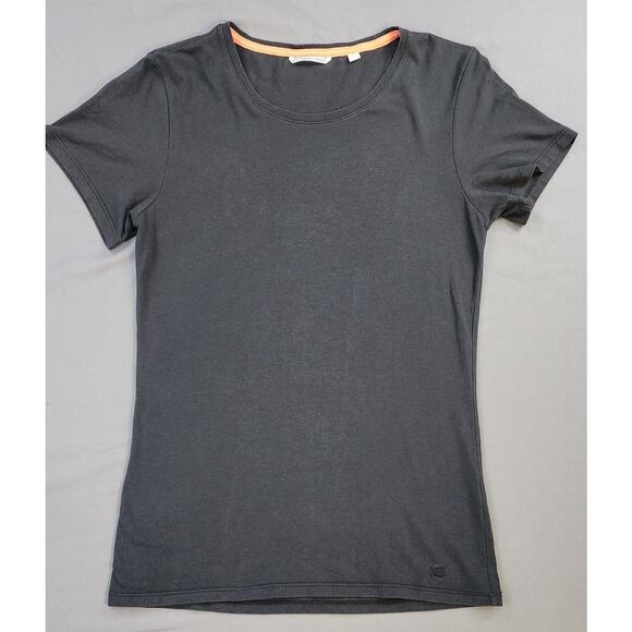 Southern Tide Shirt Womens Small Black Scoop Neck Short Sleeve Top Casual Tee - Picture 1 of 9
